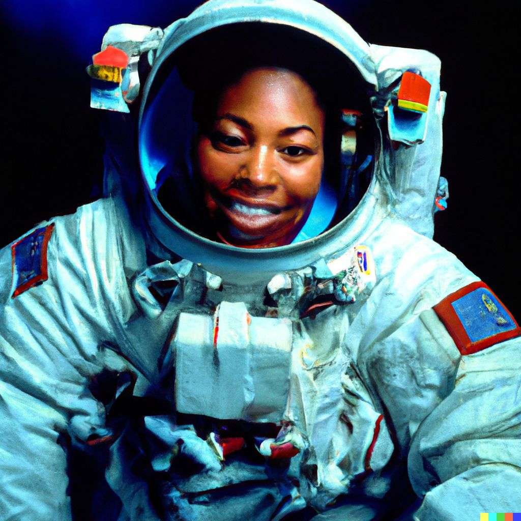 an astronaut, photograph taken by David LaChapelle